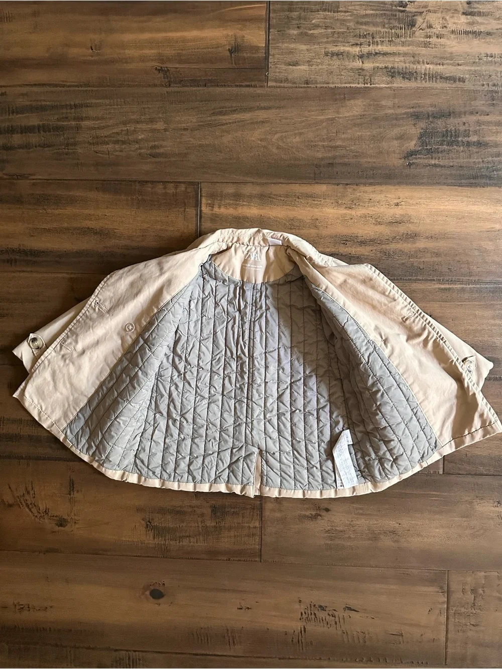 Zara Kids Beige Pea Coat